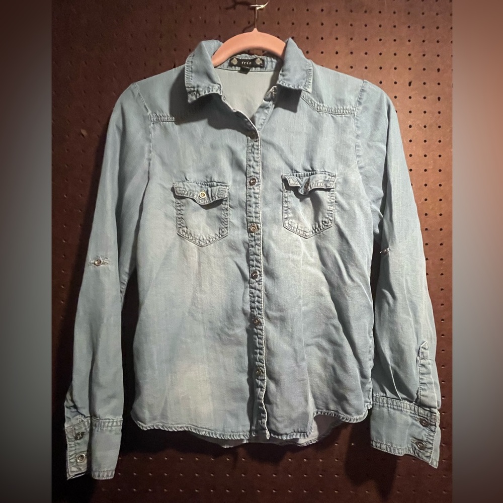 Iris Button Down Chambray Shirt